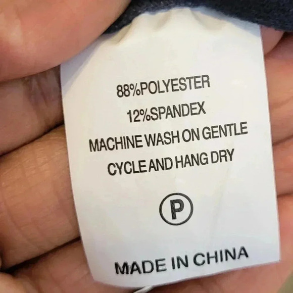 Marie Oliver Andi Navy Faux Suede Fringed Minimalist Boxy Shift Mini Dress(XS) - Picture 9 of 9